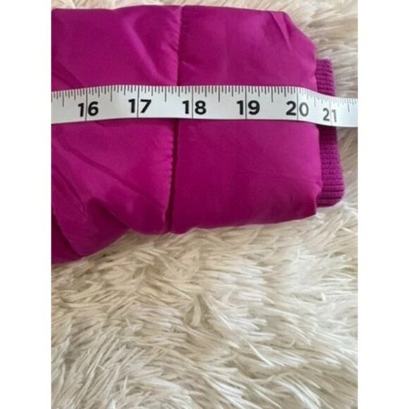 Justice Girls Puffer Jacket With Faux Fur Hood M 10 Pink Polyester - Picture 5 of 6